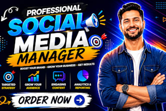 manage social media marketing, content creator as your social media marketer
