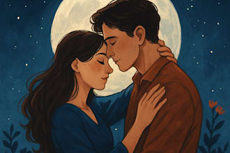 ghostwrite a romantic story or emotional web novel chapter