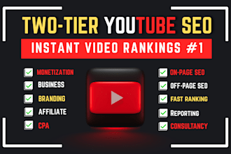 activate a two tier youtube SEO expert optimization for instant video rankings