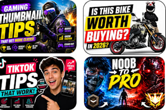 design viral youtube thumnails