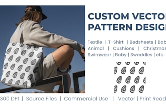 design seamless pattern for fabric, packaging and textiles