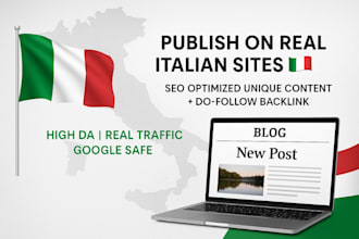 niche italian guest posting with targeted backlink
