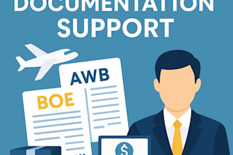 assist with awb creation and boe documentation for export shipments