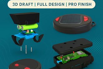 design custom 3d enclosure for your electronics, pcb project