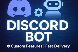 develop a custom discord bot with music and moderation