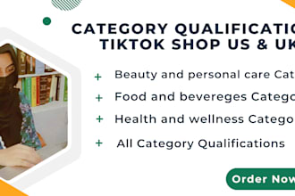 approve tiktokshop category and unlock restricted categories