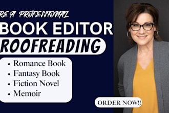 be your book editor, proofreader, and formatter for kindle or print