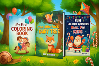 do children book illustration, childeren story book cover,