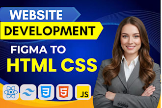 convert figma to html css responsive web design
