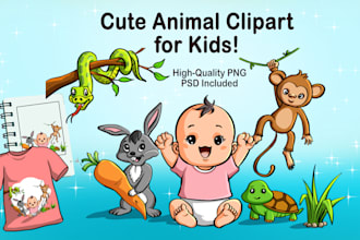 create custom vector clip art illustration