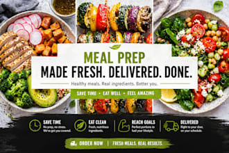 design meal prep shopify store keto vegan catering website meal prep website