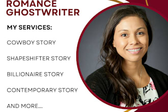 be romance ebook ghostwriter, rewrite romance novel, story, book