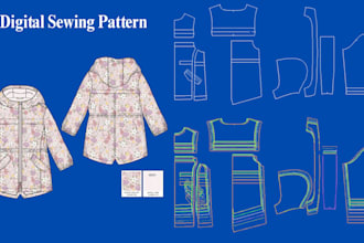 create digital sewing patterns from your design concept