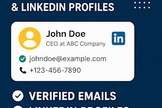 generate targeted b2b leads with verified emails and linkedin profiles