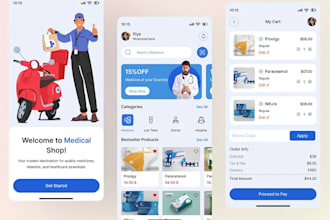 develop ai doctor app, health website, appointment booking app, pharmacy app