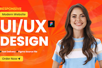 do creative website UI UX design in figma