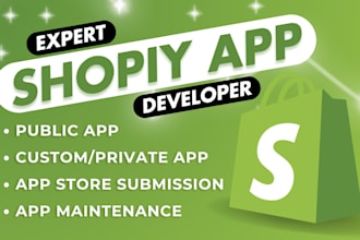 build shopify apps for the app store or custom store use