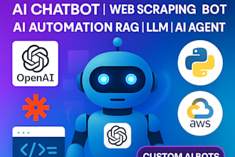 code python ai, ai chatbot, web scraping bot, ai automation, rag, llm, ai agent