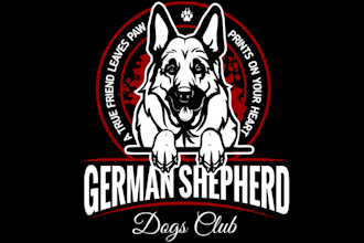 create an awesome k9 dog logo design for your company