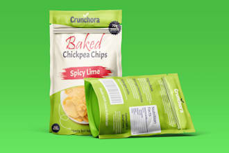 do premium food pouch, label, box packaging design