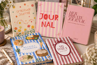 design custom hyperlinked digital planners,journals for etsy