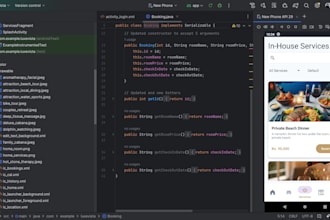 develop a custom android app using java