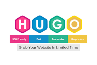build a hugo static website for you
