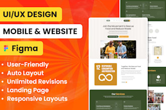do figma website design, website UI UX, figma design, landing page