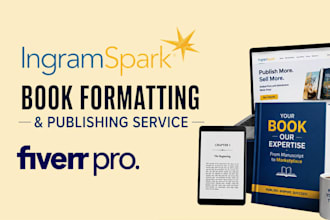 format and publish ebook or paperback on ingramspark
