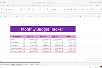 create custom excel budget trackers spreadsheets