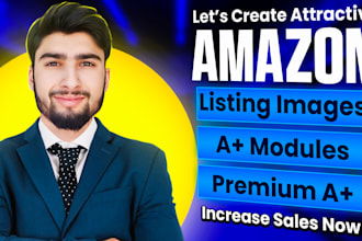 design amazon listing images and a plus or premium a plus