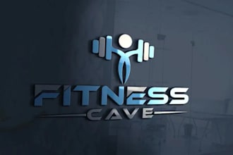 design gym, fitness sports warrior and health logo