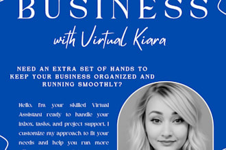 be your reliable virtual assistant for admin tasks, email and scheduling