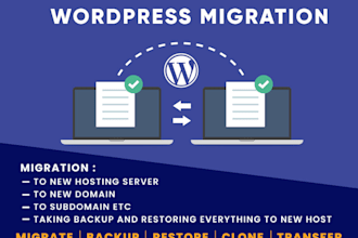 move website from one hosting to hosting, domain to domain