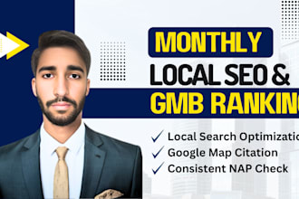optimize google my business for local SEO, improve gmb rankings and map citation