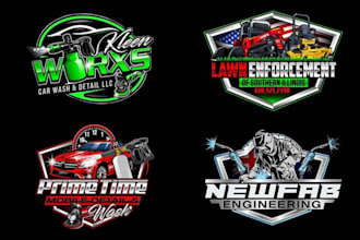 design auto detailing, automotive, mobile detailing, auto repair, car wash logo