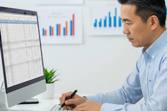do data entry, PDF to excel, copy paste