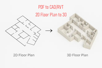 convert PDF file into autocad or revit