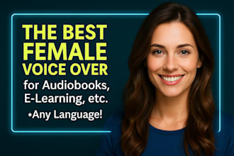 generate multilingual pro ai female voice over