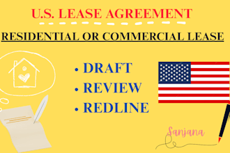 draft your US residential or commercial lease agreement