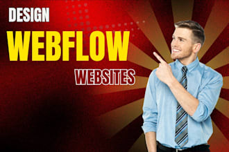 clone, redesign, and build webflow cms or landing page