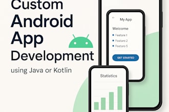 develop a custom android app using java, kotlin or qt