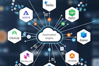 automate workflows using asana n8n make clickup zapier