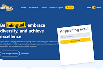 squarespace bilingual school website private education foreign language website