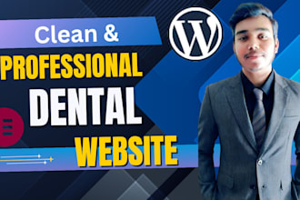 design a responsive dental, clinic, wordpress website