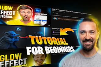 design glowing and eye catching thumbnails to boost view