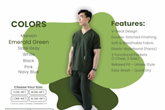 delivered doctor scrub uniforms for hospitals and clinics