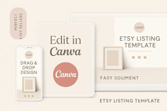 design editable canva etsy listing templates to boost shop sales