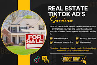 create high converting real estate tiktok ads, real estate tiktok ads manager