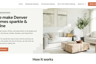 build wix cleaning services office cleaning website residential cleaning website
